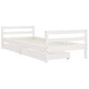 Children s Bed with Drawers White 90x190 cm Solid Pine Wood