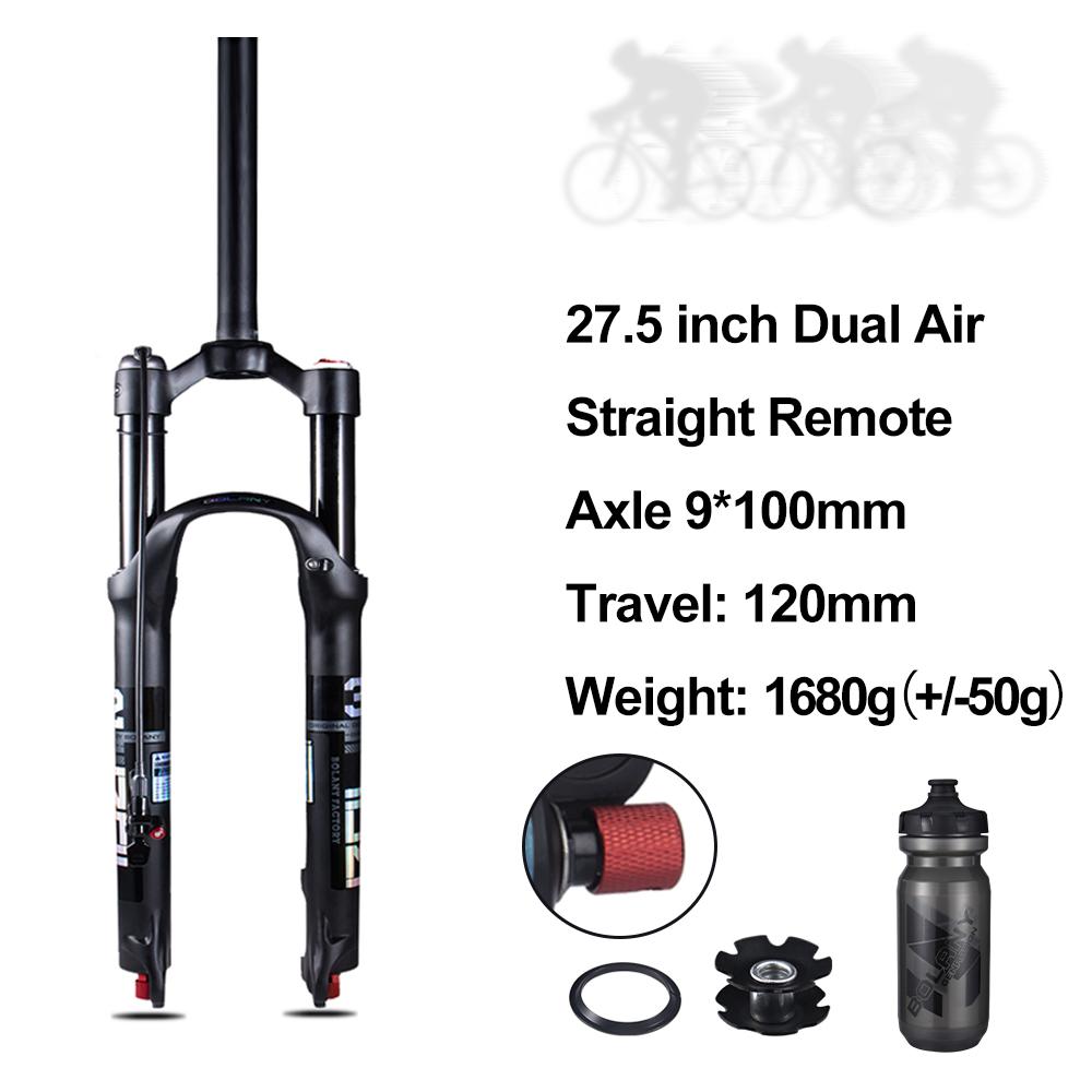 BOLANY MTB Supension Rebound Adjustment Double Air Fork 26/27.5er/29er Magnesium Alloy Travel 100mm  32 RL Bike Accessories