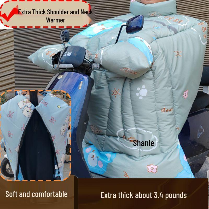 Extra Thick Waterproof Windproof Insulated Motorcycle & Electric Vehicle Windshield