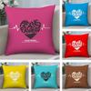 Creative Love Letters Pillow Case Plush Fabric Soft Double Sided Print Home Sofa High Quality Cushion Cover Throw