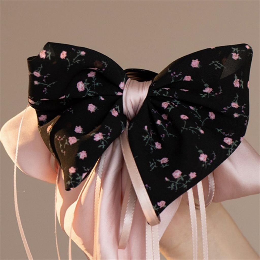 Sweet and sophisticated bow hair clip, elegant half-up hairstyle hair clip, tassel updo hair clip