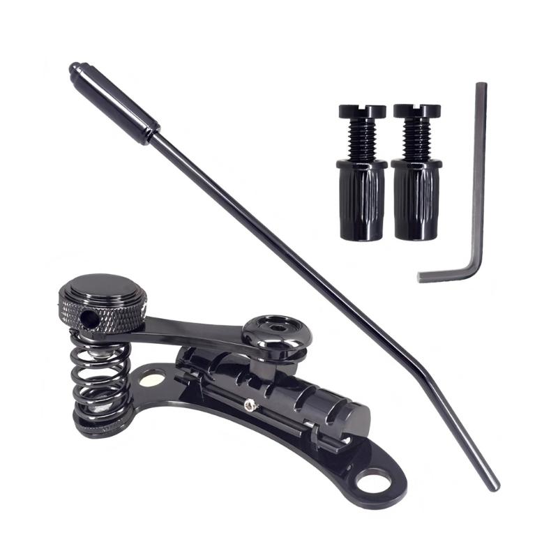 

Guitar Bridge Pull Plate Electric Guitars Tailpiece Tremolo Replacement Electric Guitars Part Easy to Installation чёрный