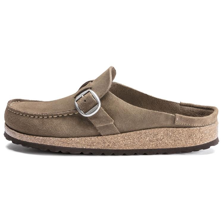 Birkenstock Buckley Suede Leather Gray Taupe Women s 1019490 35