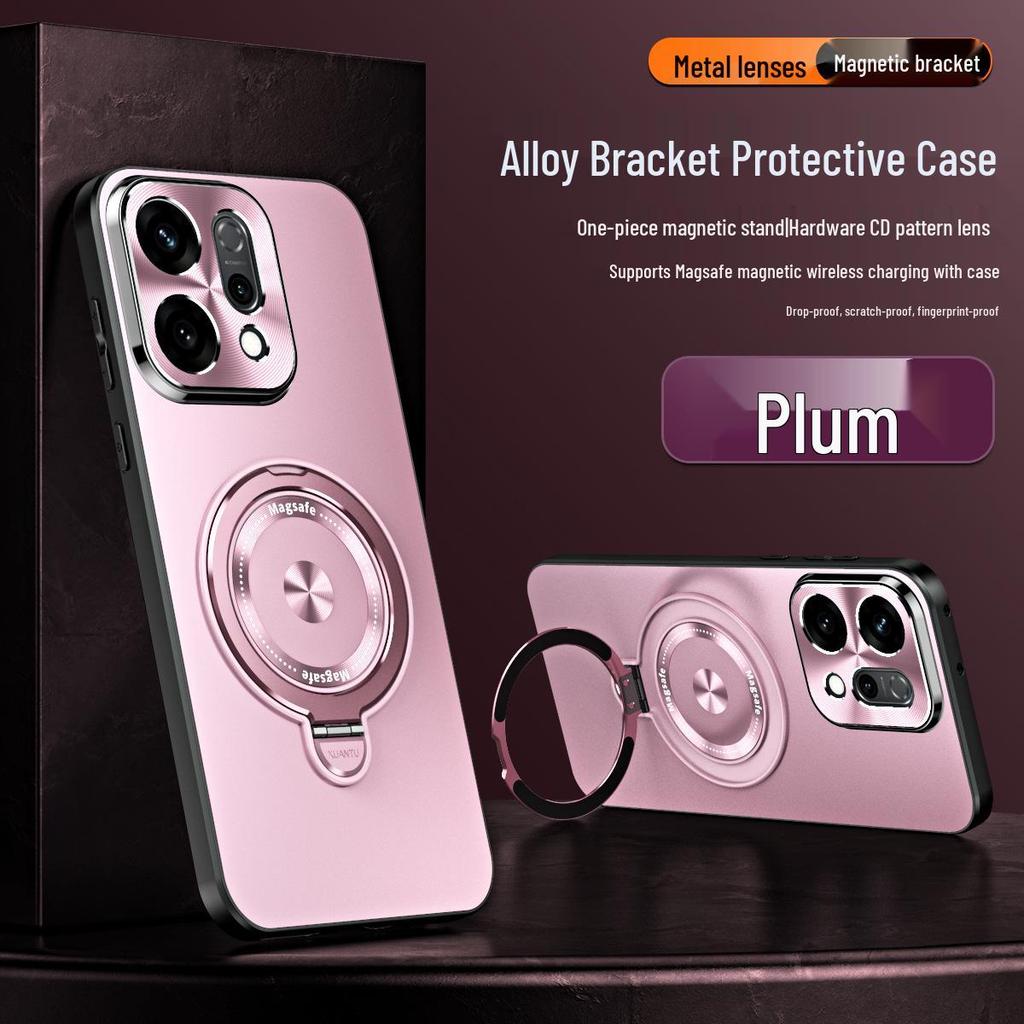 Magnetic Stand Phone Case for OPPO Reno 14/13/12 Pro - Lens Protection & Drop-Proof