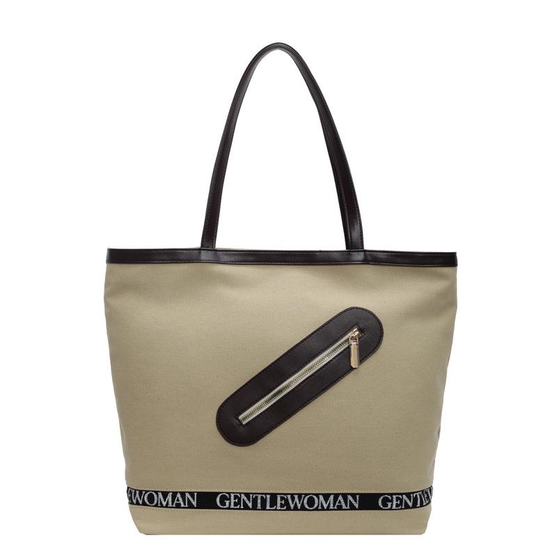 

Idle simple tote bag women s fashion new large-capacity shoulder bag versatile popular college student handbag one size fits all хаки