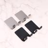 2Pcs Shower Hook Adhesive Razor Holder Wall Mounted Bathroom For Rack Shaver Shaving Holder Black Plastic Hook