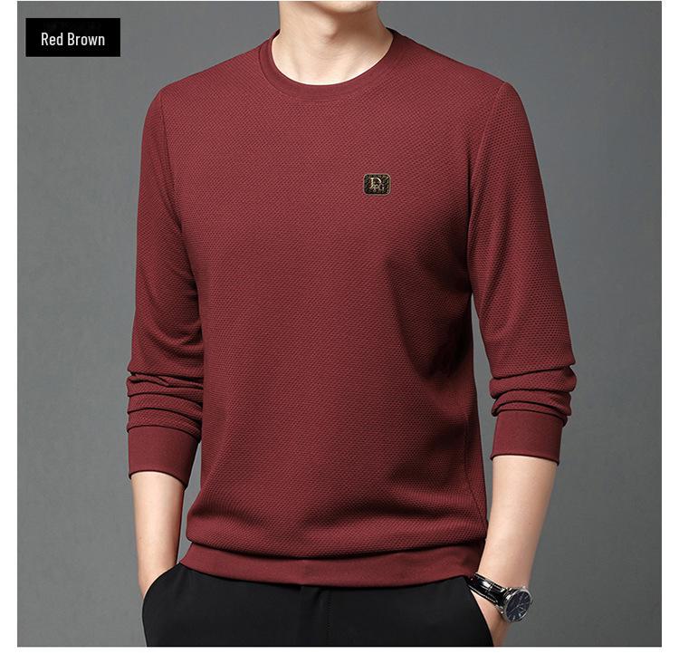 2024 Men's Versatile Long-Sleeved Crew Neck Sweatshirt