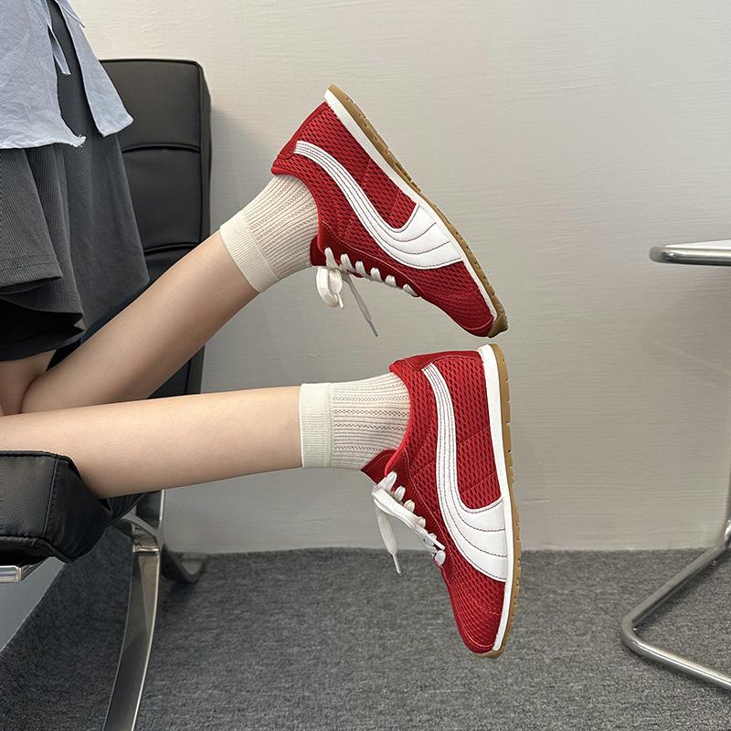 Schaffellversion~ Traubenmutter, die gleichen super atmungsaktiven Mesh-Deutschen Trainings-Kontrastfarben-Schnürschuhe, lässig, vielseitig, hässliche Forrest Gump Schuhe w