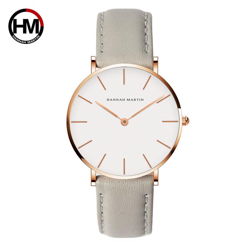 Hannah Martin Damenuhr, wasserdicht, 36 mm, modisch, vielseitig