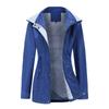 Womens Detachable Hooded Windbreaker Coat Lightweight Rain Jacket Winter Urban Casual Wear