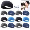 1-10 Pezzi Fascia Sportiva Ultra Sottile Traspirante Assorbente Sudore Elastica per Capelli Fascia Sudore Morbida per Sport all'Aperto Yoga