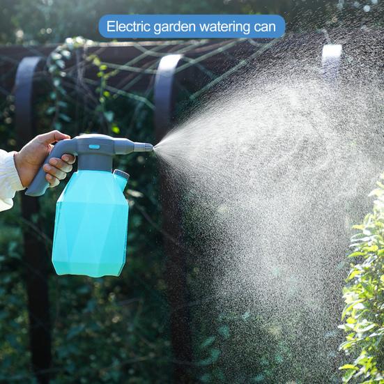 Elektrische Sprühflasche, Pflanzenzerstäuber, selbstansaugende Wasserpumpe, freihändige Bedienung, über USB wiederaufladbarer elektrischer Zerstäuber mit einstellbarer Nebeldüse