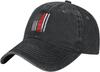 Thin Red Line American Flag Distressed Baseball Cap Vintage Washed Cotton Adjustable Dad Hat
