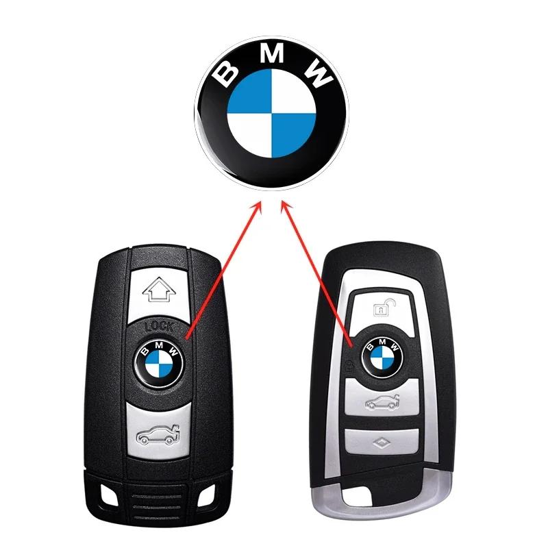 11/14mm Car Key Emblem Stickers Auto Control Key Logo Accessories For BMW E46 E39 E90 E60 E36 F30 F10 E34 E30 F20 E92 X5 X6 Z4
