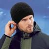 Crochet Beanie Cap Velvet Lining Winter Hat Outdoor Earflap Cap  for Men