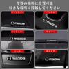 TEUCRO Car Sticker Car Horn Logo Sticker Car Speaker Sticker Car Metal Decoration Logo Sticker Car Emblem Set of 4 (Mazda)