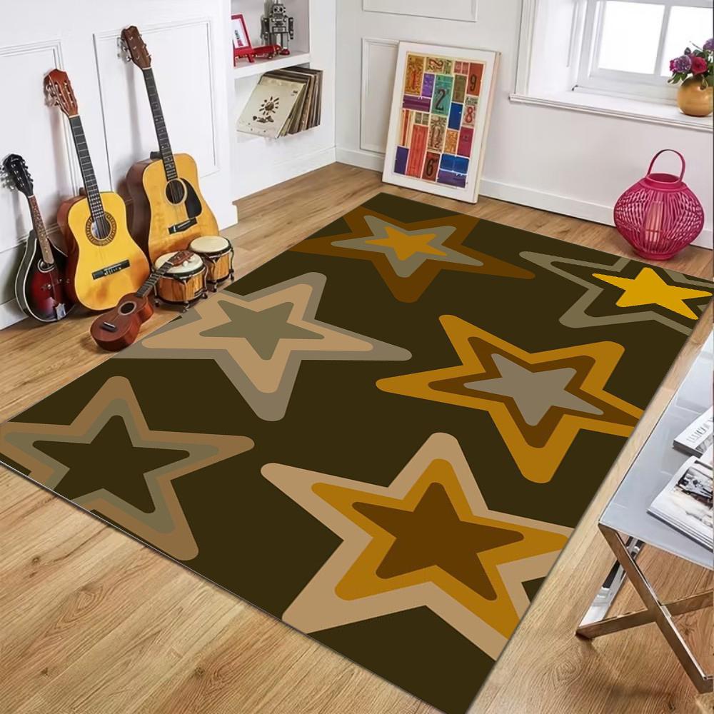 

Stars Rug Area Rug Soft and Machine Washable Living Room Rug Cute Simple Carpet for Bedroom Nursery Toddler or Kids Playroom 40x60cm