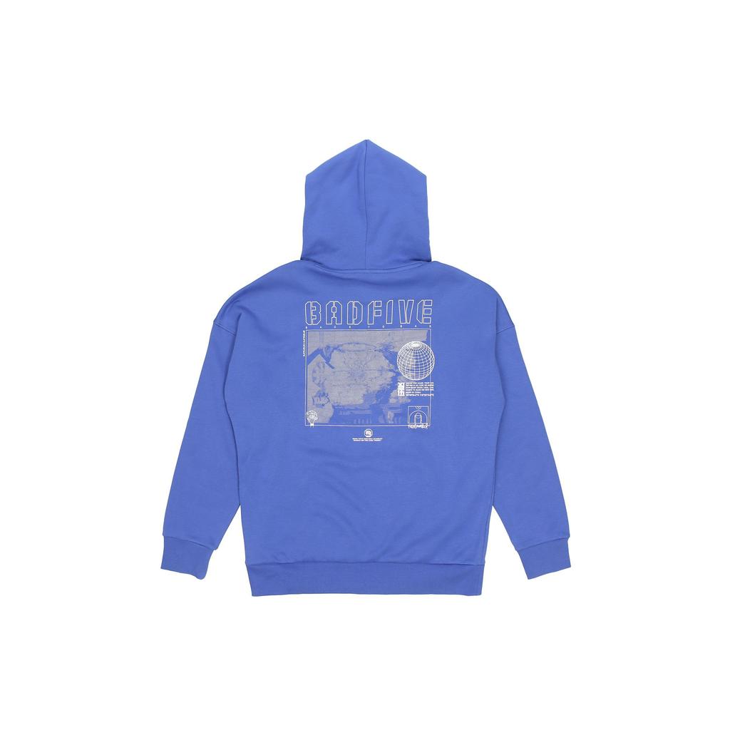 Li Ning Badfive Basketball Series Fleece Lined Warm Loose Hoodie Men hoodies Bright-Royal-Blue AWDQ767-4