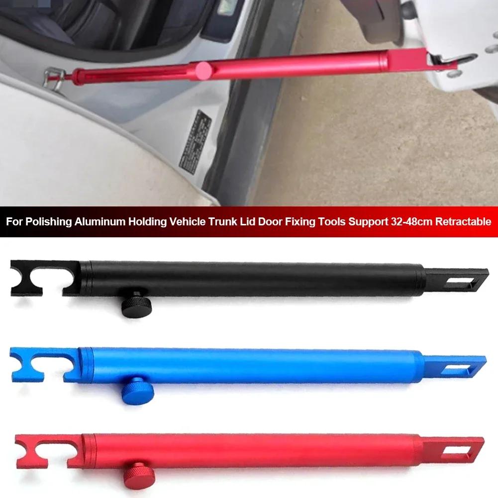 Auto-Stützstange für Autopolitur 32-48cm Einziehbare Aluminium-Halterung Fahrzeug-Kofferraumdeckel Tür Befestigungswerkzeuge Stütze
