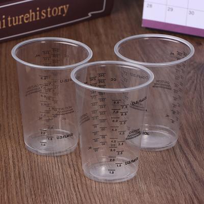 Hot 10Pcs 8OZ Disposable Plastic Measuring Cups For Precise Resin Paint Mixing Cup Plastic Epoxy Resin Mixing Cups