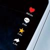 Comment Like Forward Collection Funny Window Decorative Stickers Decals For Rear Mirror Windshield Waterproof Car Sticker