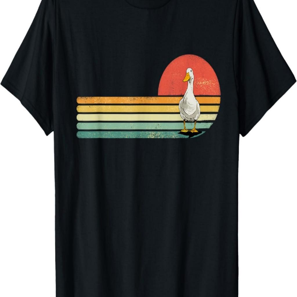 Duck Shirt Retro Style Farm Animal Duck Tshirt Duck Lover T-Shirt