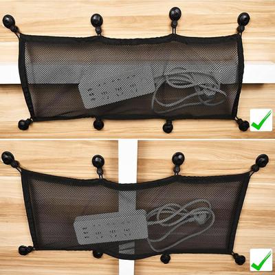 Socket Network Pocket Under Desk Cable Management Net Under Table Cord Management Mesh Organizer Flexible Wire Hiders