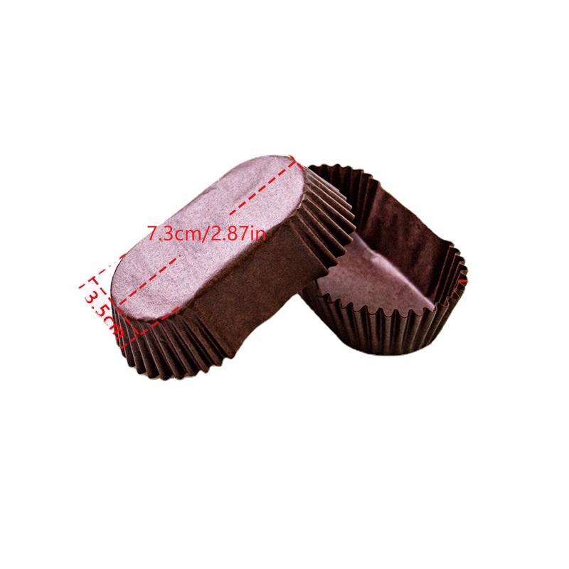 1000Pcs Non Stick Oilproof Paper Oval Cake Mold Baking Tools Loaf Liners Kitchen Supplies Cupcakes Liners
