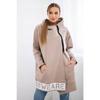 Hooded Sports Fleece Sweatshirt Casual Long-sleeved Zipper Women's Plus-size Solid Color Coat