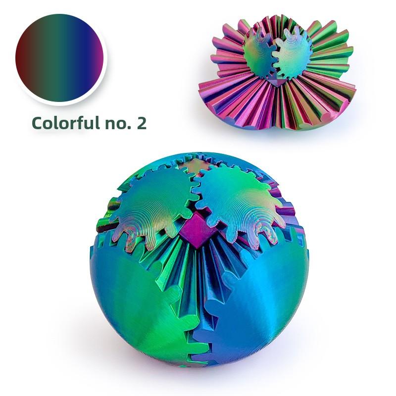 Printed Gear Ball, Fingertip Release Ball, Rotating Ball, Movable Ball