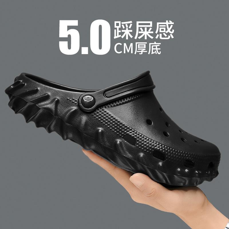 Large size hole shoes summer new sandals casual platform garden beach shoes