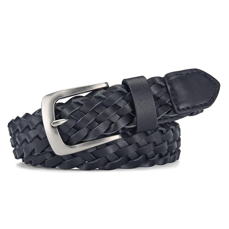 Belt Men'S First Layer Cowhide Trendy Women'S Belt Genuine Leather Woven Belt Women'S Genuine Leather White Belt Women'S Decoration