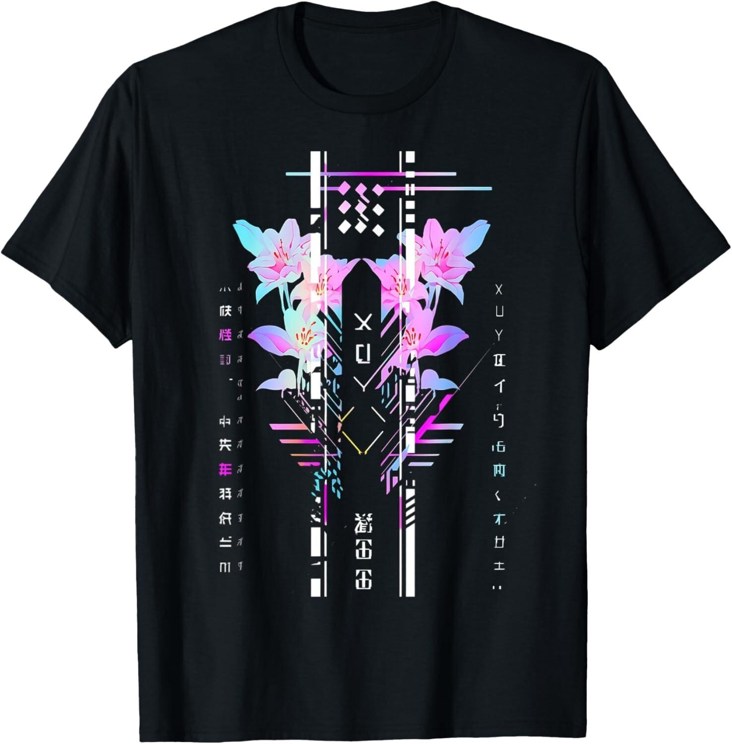Futuristic Techwear Japanese Cyberpunk Harajuku Streetwear T-Shirt XL