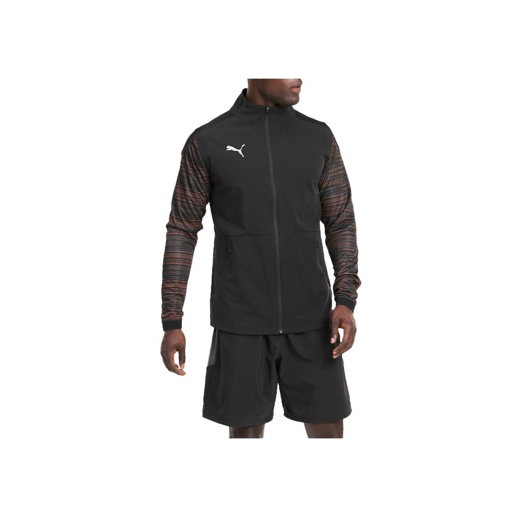 Puma Ftblnxt Pro Color Block Casual Football Zip Retro Sports Stand Collar Jacket Men jackets Black 656844-01