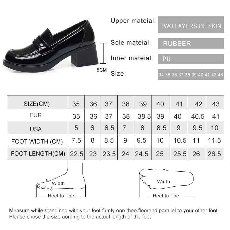 Fashion Women Loafers Non-slip 2024 Thick Heel Casual British Women Spring Shoes Lace-up Genuine Leather Women Shoes Medium Heel