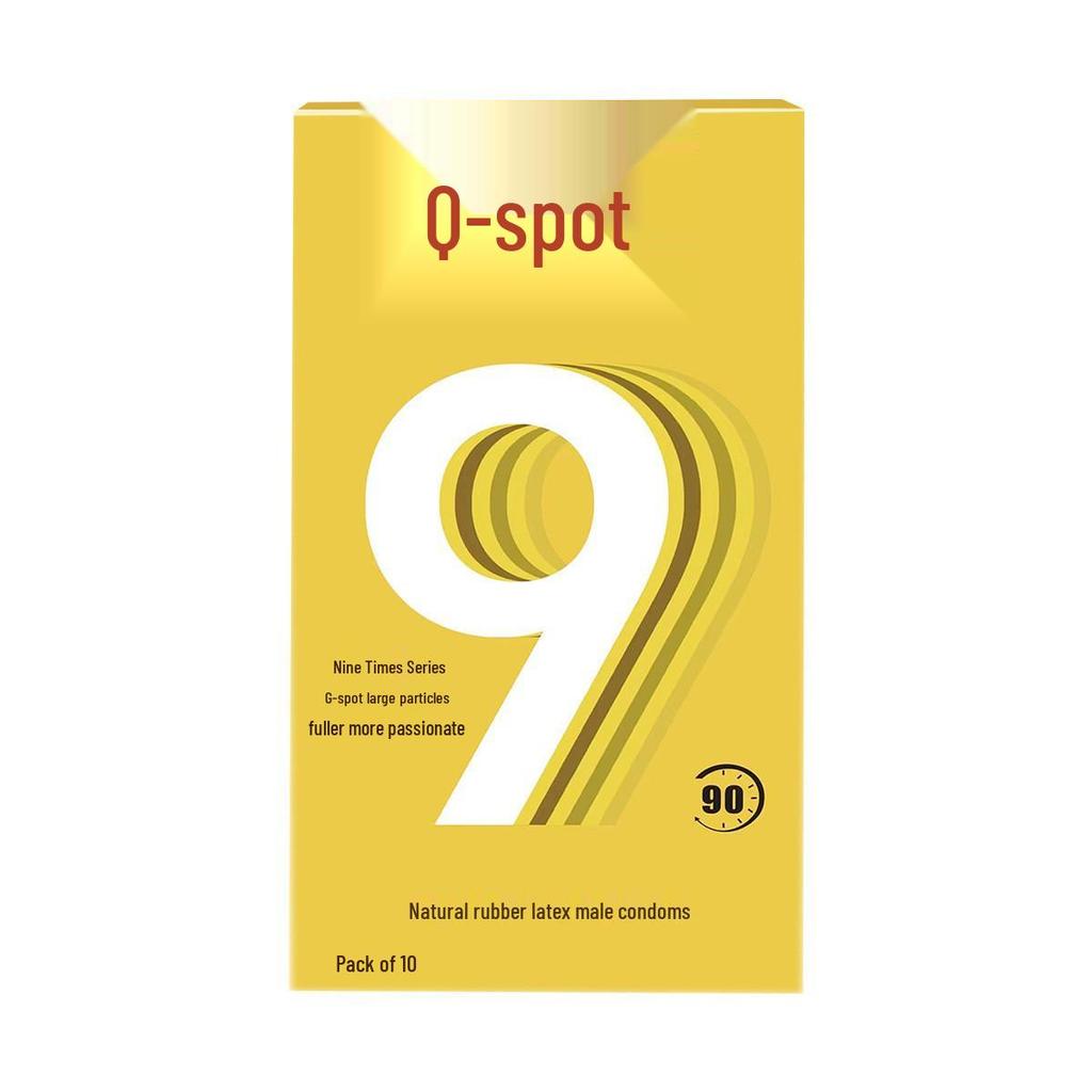 Q-point 001 Ultra tenké Kondómy s veľkými časticami Kyseliny hyalurónovej s dlhotrvajúcim účinkom