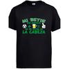 Betis Fan T-Shirt with "My Betis Without Beer Is Unthinkable" Slogan - Casual Round Neck Tee, Black, Size M | Supporters Apparel, Year-Round Wear &