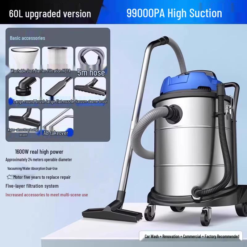 Leistungsstarker Staubsauger mit hoher Saugkraft für Zuhause, Auto und gewerbliche Nutzung