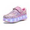 Runaway Shoes Charging Men and Women Children Adult Roller Skates Ultra-light Wheels Shoelace Switch LED Light Shoes