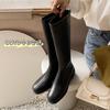 Korean version of versatile boots children's autumn new thin single boots knight boots high boots elastic boots long boots