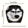 2Pcs Funny Skeptical Face Car Seat Headrest Protector Husky Headrest Covers  Vehicle Seat Accessory