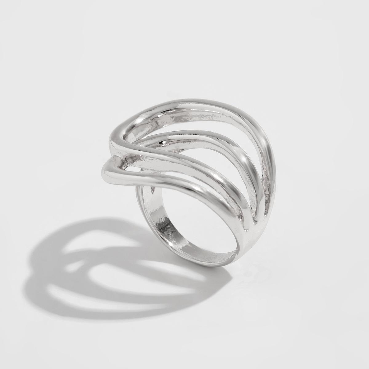 

Комплект браслетов из сплава с преувеличенным широким краем и гладким узором «молоток»