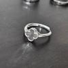 New Four-Leaf Clover Open-Band Ring for Women Light Luxury Fashion Ring