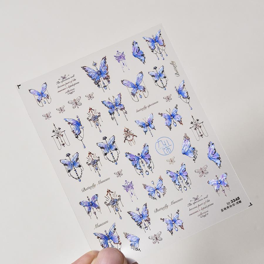 1pcs 5D Bronzing Star Moon Nail Art Stickers Luxury Gold Silver Adhesive Slider Press on Nail Decoration Decals Accessories DIY