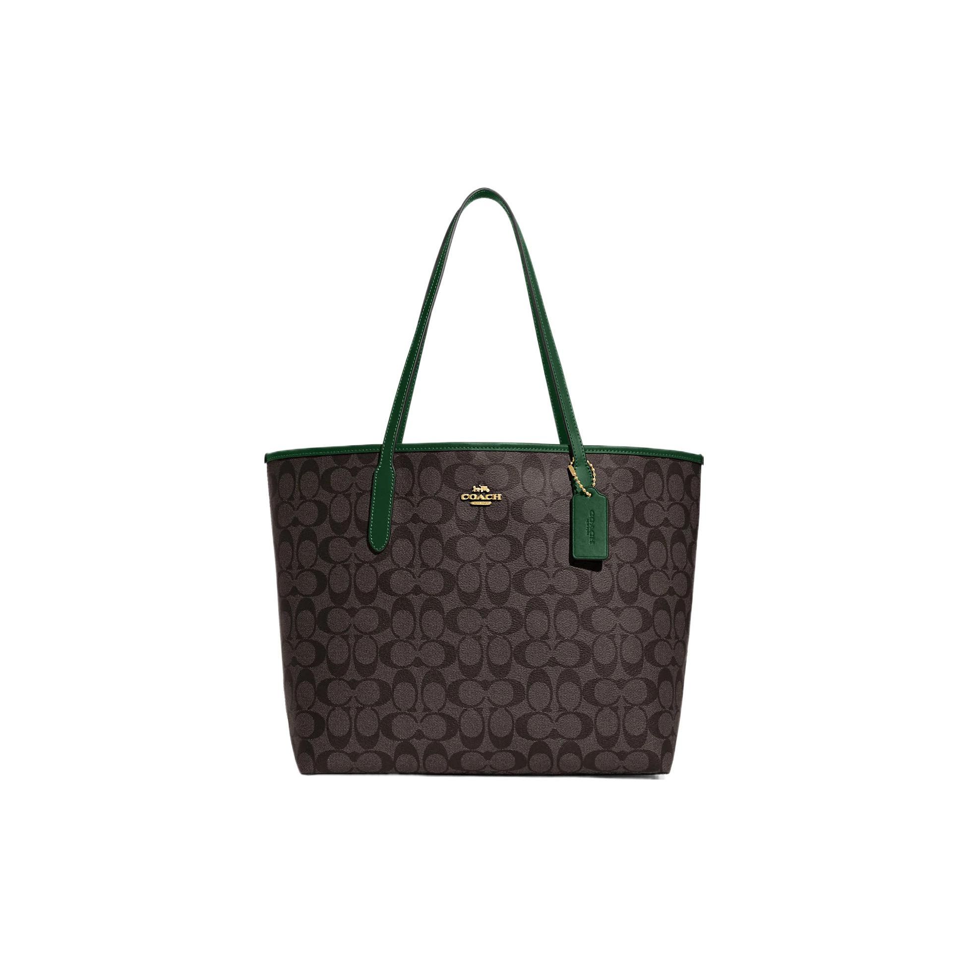 

Coach City Tote Signature Canvas Brown Dark Pine 5696-IMW7C Basic Set (Bag+Dust Bag)