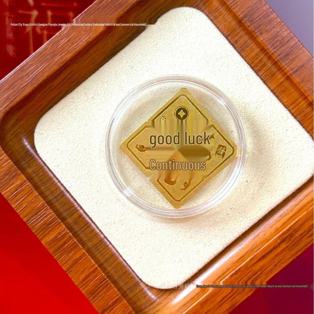Pure Gold 999 Horse Year Phone Sticker for Wealth and Health - Popular Douyin Live Seller