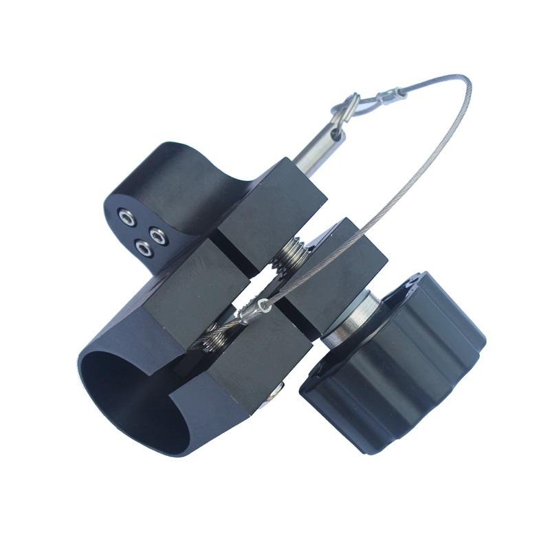 Schwarzes Nivellierelement Libelle Hochpräzisionslibelle für CHCNAV GPS 25mm Kohlefaserstab Zentrierstab