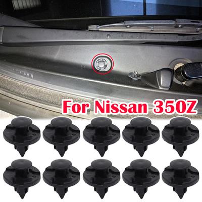 Für Nissan 350Z 370Z Altima Cube Fairlady Z GT-R Juke Leaf Murano Hinweis Auto Stoßstangen Rad Arch Trim Niet verschluss Futter Clips
