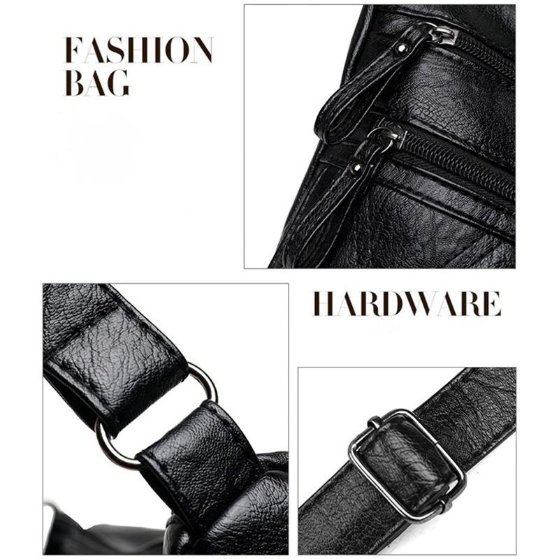 PU kožená taška přes rameno Ženy Kauzální Luxusní kabelky a peněženky Dámská Designová taška Hobos Malá značka Crossbody kabelky