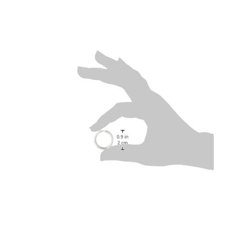 Nissa Chain Stainless Steel Key Rings, 20mm, 4kg Load Capacity, Pack of 15, P-858